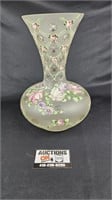 Fenton Charleton Crystal Latticed Vase