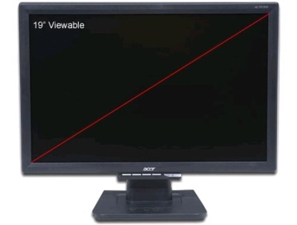 Acer AL1916W 19in LCD WXGA+ 16:10 VGA DVI Monitor