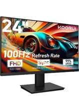 KOORUI 24N1A, 24 inch Computer Gaming Monitor Full