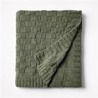 $30  Sage Checkered Knit Blanket - Studio McGee
