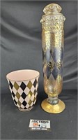 Charleton Glass Lidded Jar & Bowl