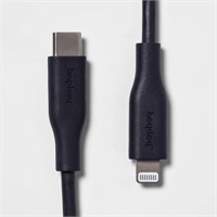 4' Lightning to USB-C Cable - heyday Blue