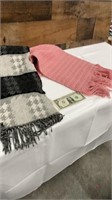 Cashmere Scarf and Knitted Scarf