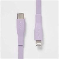 3' Lightning USB-C Cable - heyday Soft Purple