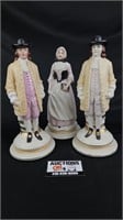 Colonial Charleton Italian Porcelain Figures