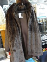 3X Fabulous Furs Faux Fur Coat