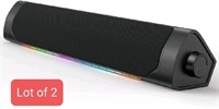 Lot of 2 EL-016 RGB Soundbar for Computer