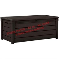Keter Brightwood 120gal  Patio Deck Storage Bench