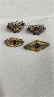Very Old, Antique Pins / Small Antique Brooches