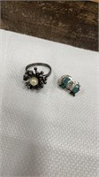 Ring, Turquoise Pin