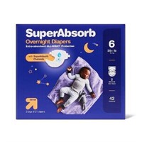 $16  Overnight Diapers Giant Pack - Size 6 - 42ct