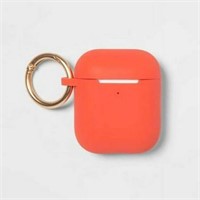 Silicone Case for AirPods 1 & 2 - Orange Coral