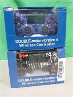 Lot of 2, Double-Motor Vibration Wireless Play Sta