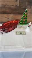 Candy Wrapper Dishes, Christmas Decor