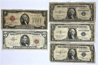 $10 Face Value Old US Currency