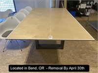 5'X9' LAYOUT/PRODUCTON WOOD TOP TABLE W/HEAVY