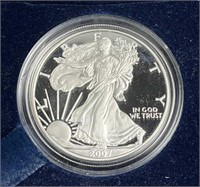 2007 Proof American Silver Eagle .999
