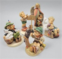 5 Vintage Goebel Hummel Figurines.