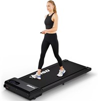 2.25HP Walking Pad Treadmill with LED, Black