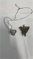 Necklace, Silver Brooch / Pin