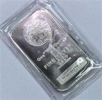 1oz Silver Bar, Morgan Design .999 Sealed