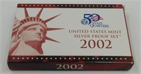 2002 U.S. Mint Silver Proof Set