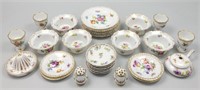 30 Pieces of Mixed Dresden Porcelain.