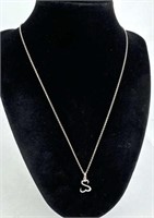 925 Silver Open Hearts Necklace
