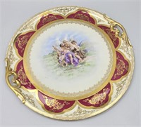 Antique Royal Vienna Porcelain Serving Plate.