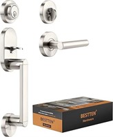 BESTTEN Modern Heavy Duty Handle Set, Front Door H