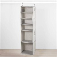 $19  6 Shelf Storage Organizer Gray - Brightroom