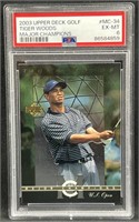 2003 Upper Deck Golf Tiger Woods PSA 6