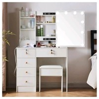 Vanity Set Dressing Table with Lighted Mirror, Mod