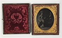 Civil War Era Weddiing Daguerreotype In Case