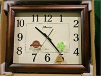 Maple leaf Time piece Quartz Wooden Rectangular Wa