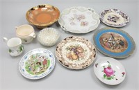 10 Pieces Mixed Vintage Porcelain & Glass.