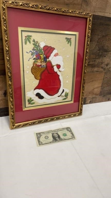 Original Hand-painted Santa by Judy Hagstrom