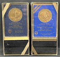 Reagan & Bush Official Inaugural Medals in Box