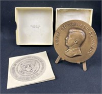 JFK Commem Bronze Medal, Medallic Art Co