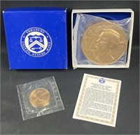 1989 GW Bush Official Inaugural Bronze Medal Lg.