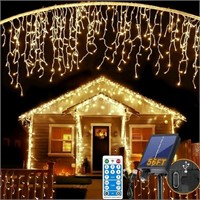 Solar Icicle Lights Outdoor Decorations - 56Ft 506