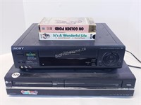 VCR/ DVD PLAYER + DVD PLAYER