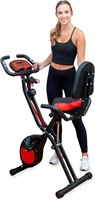 $200  YYFITT 3-in-1 Folding Exercise Bike  Red