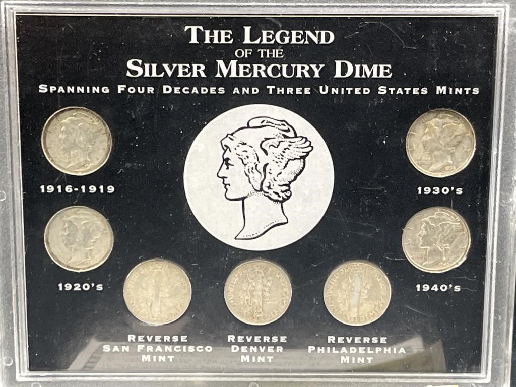 The Legend of the Silver Mercury Dime (7 Coins)