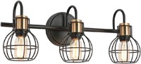 Deamakk 3-Light Bathroom Vanity Light, Industrial