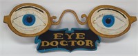 38" Hand Painted Eye Doctor Trade Advertising Sign