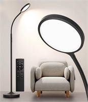 $34  Dimmable LED Floor Lamp  Black  Adjustable
