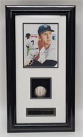 Mickey Mantle Shadowbox w/ Signed Photograph