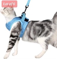 Lot of 6, Cat Harness and Leash Set for Walking 36