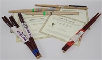 Concert Used Drumsticks incl Weckl, Paice, Donovan